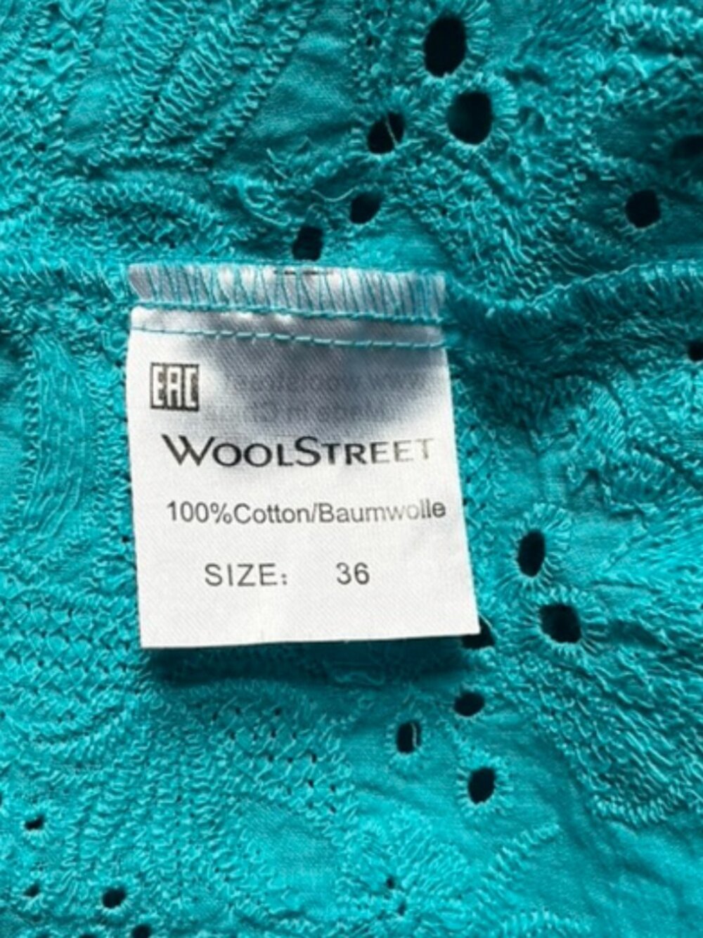 Long Blue Button Down Tunic - Picture 5 of 5